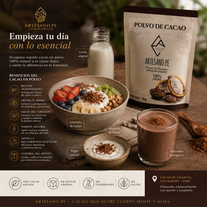 100% polvo de cacao 1kg